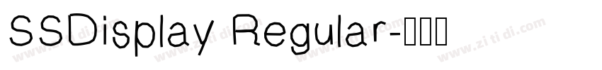 SSDisplay Regular字体转换
